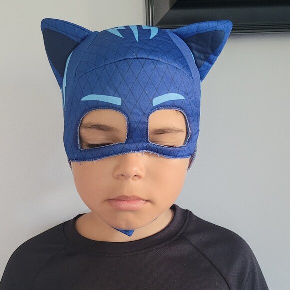 Kid PJ MAX Mask Dress-Up Cat Boy Costume Parties Fun and Comfortable Blue strips - Picture 3 of 11